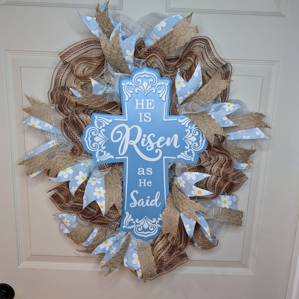 He Is Risen Wreath